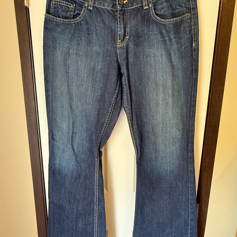 BKE Women's Boot Cut Jeans in Dark Blue